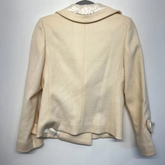 Joseph Wool Jagger Double Breasted Pea Coat 38/ US 6 Cream - Picture 2 of 6